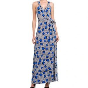 DVF Diane Von Furstenberg Samson‎ Dress Blue Cheetah